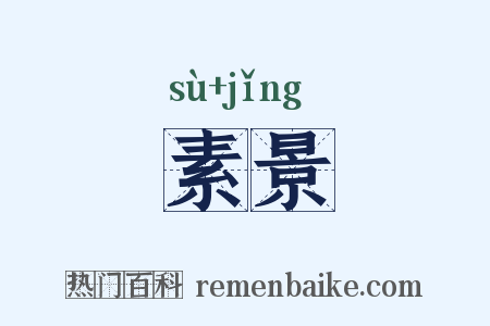 素景是什么意思的图片